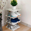 4 Layer Foldable Shoe Rack Organizer – Space Saving Storage Stand