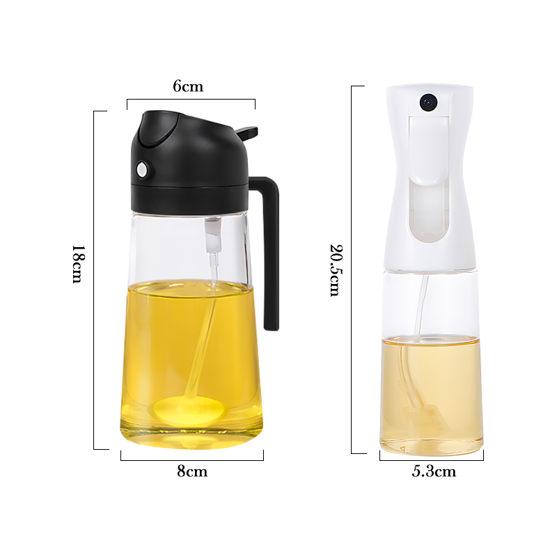 2 IN 1 Oil Dispenser & Sprayer Bottle (500ml)