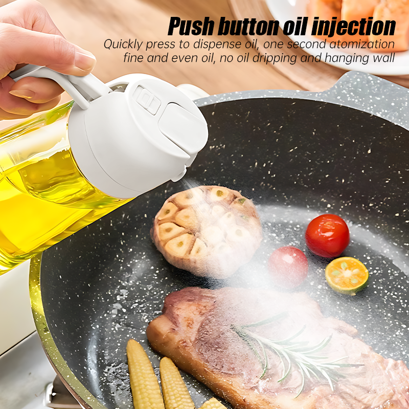 2 IN 1 Oil Dispenser & Sprayer Bottle (500ml)